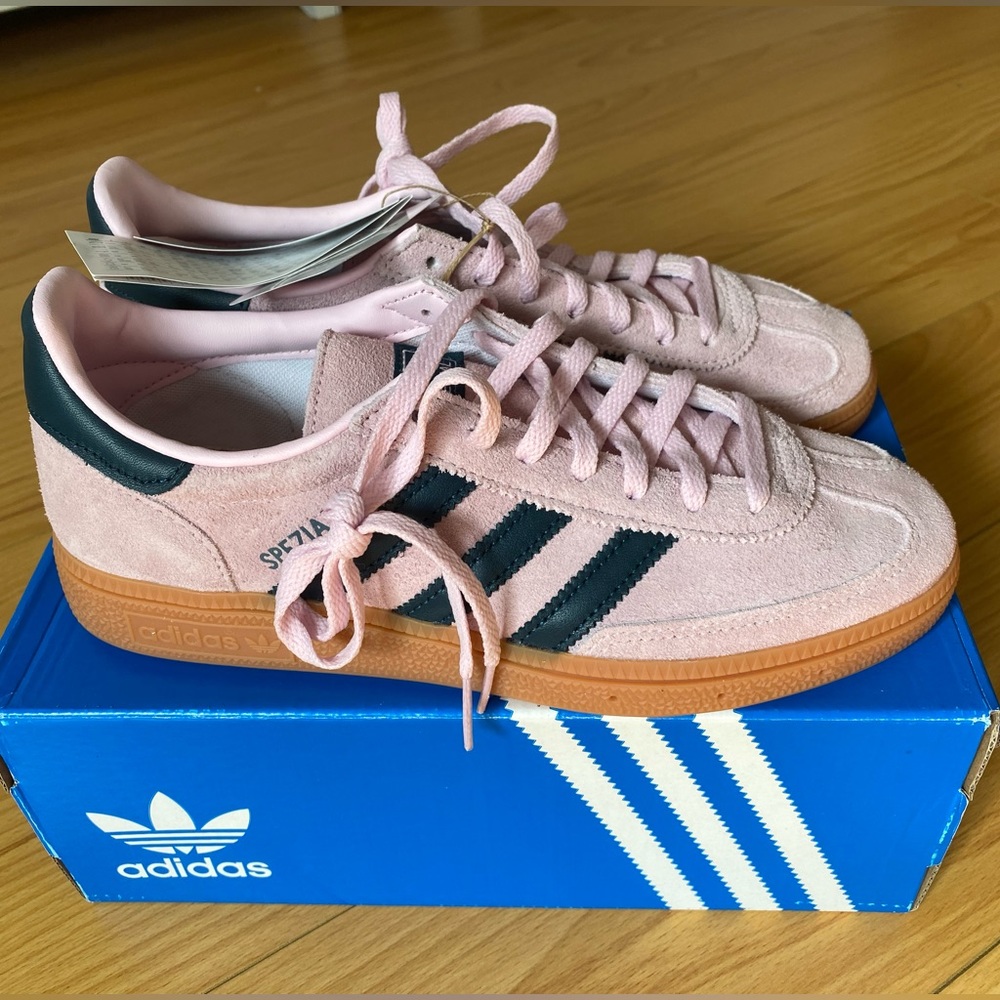 Adidas Handball Spezial, Women’s Size 7, “Clear Pink Arctic Night”
